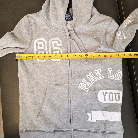 Victoria's Secret PINK Grey White Bling Fashion Show Collection Tracksuit M - Picture 10 of 13